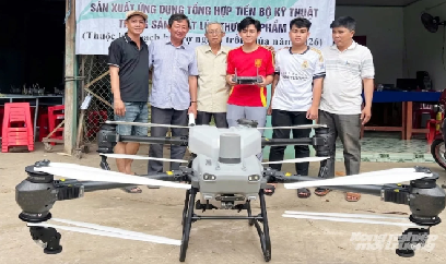 Drone ‘3 trong 1’ giúp nông dân trồng lúa lãi hơn 25%